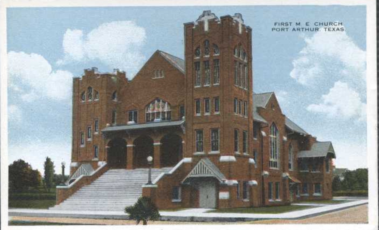 The First Methodist Church located across from Woodrow Wilson Jr. High